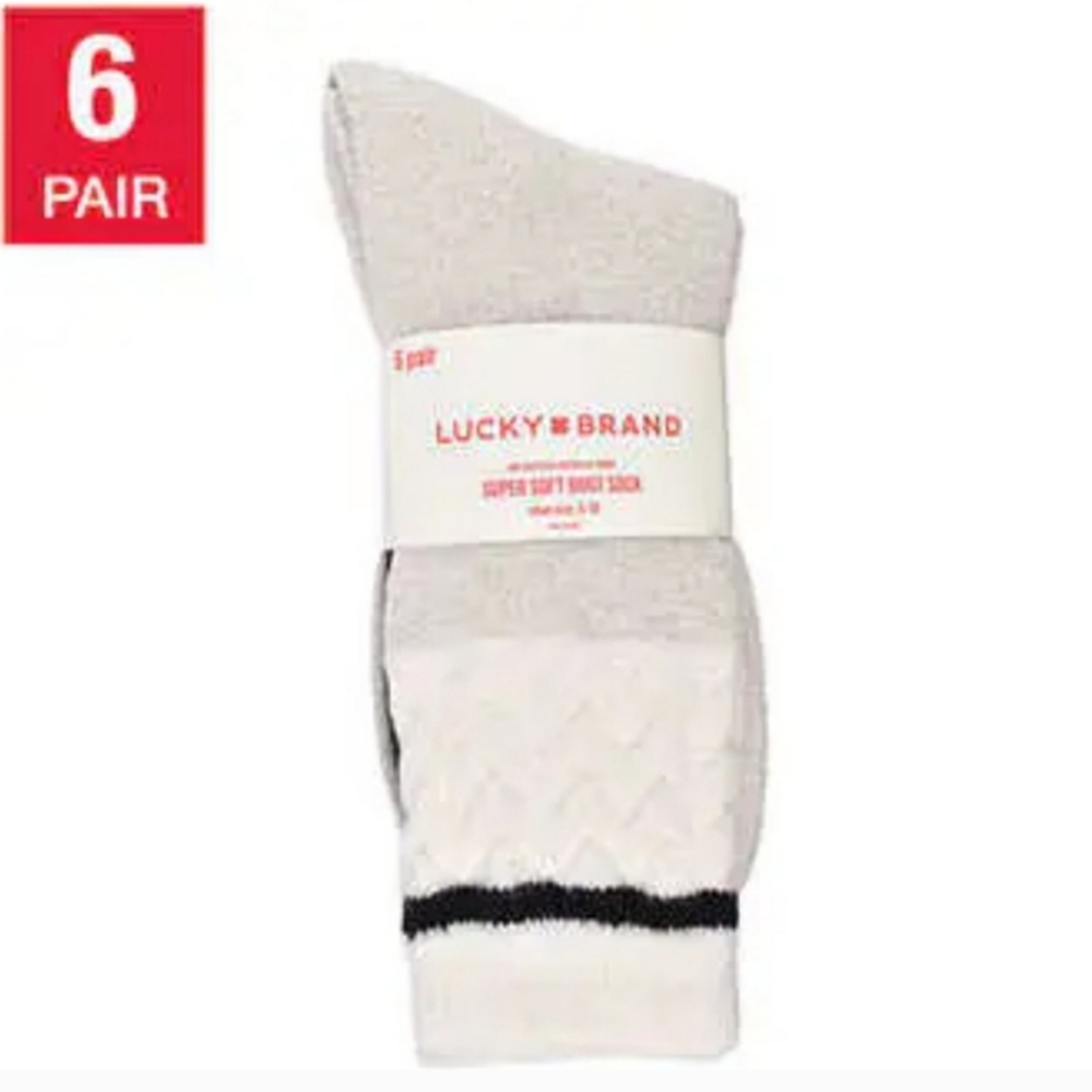 Lucky Brand Ladies' Boot Sock (6-pairs) super soft